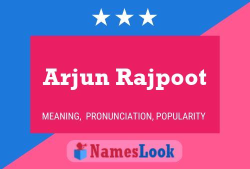 Arjun Rajpoot Namensposter