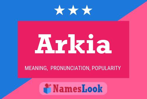 Arkia Namensposter