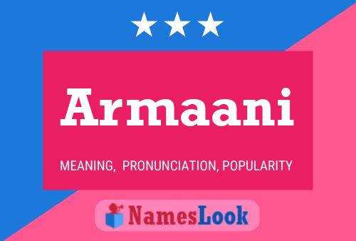 Armaani Namensposter