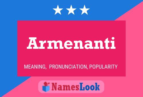 Armenanti Namensposter