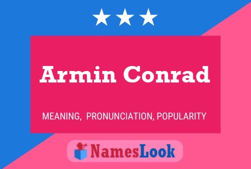 Armin Conrad Namensposter