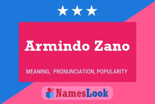 Armindo Zano Namensposter