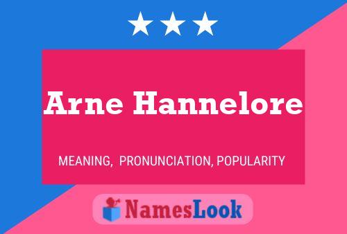 Arne Hannelore Namensposter