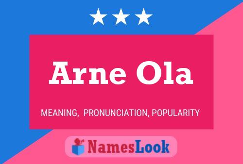 Arne Ola Namensposter