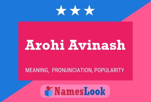 Arohi Avinash Namensposter