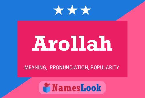 Arollah Namensposter