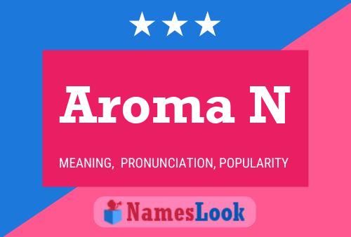 Aroma N Namensposter