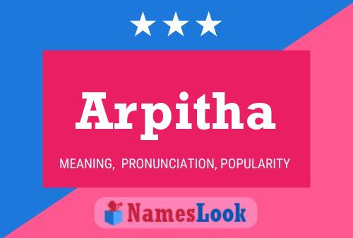 Arpitha Namensposter