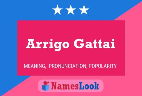 Arrigo Gattai Namensposter