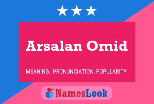 Arsalan Omid Namensposter