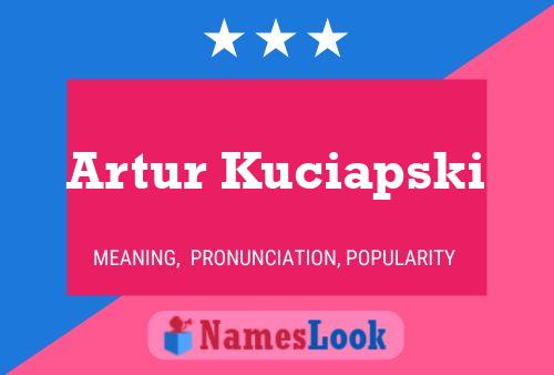 Artur Kuciapski Namensposter