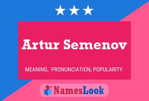 Artur Semenov Namensposter