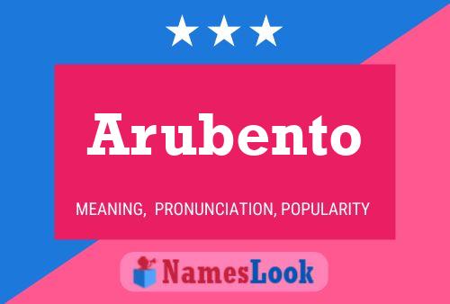 Arubento Namensposter