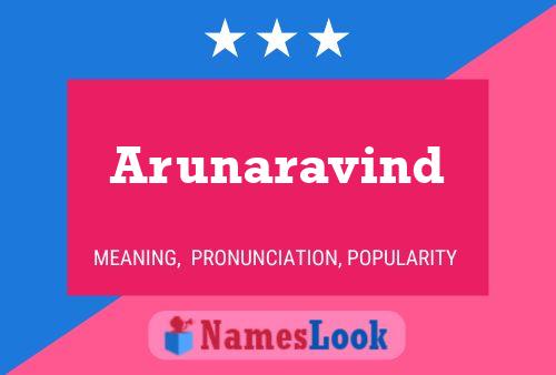 Arunaravind Namensposter