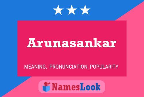 Arunasankar Namensposter