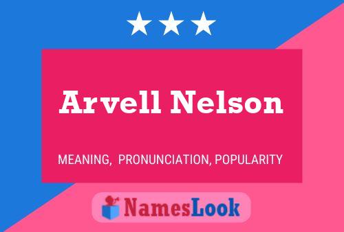 Arvell Nelson Namensposter