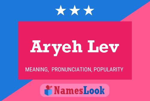 Aryeh Lev Namensposter