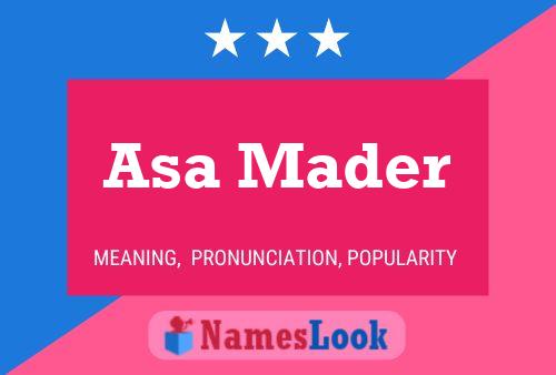 Asa Mader Namensposter