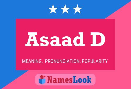 Asaad D Namensposter