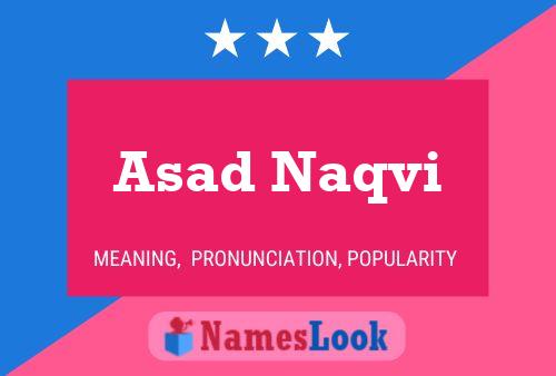 Asad Naqvi Namensposter