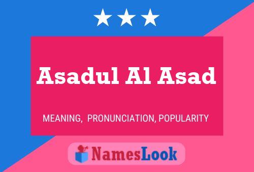 Asadul Al Asad Namensposter