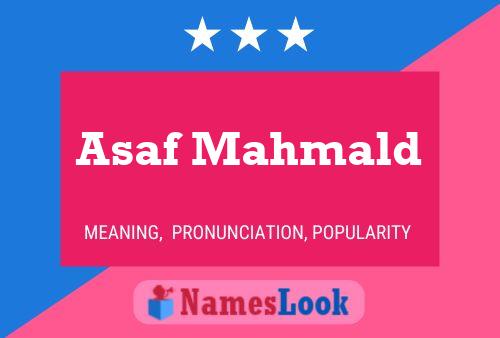 Asaf Mahmald Namensposter