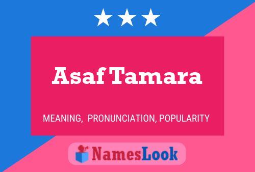 Asaf Tamara Namensposter