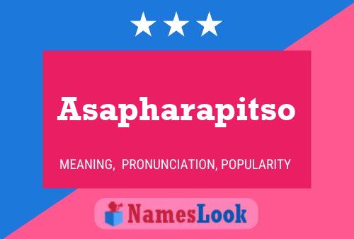 Asapharapitso Namensposter