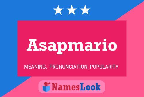 Asapmario Namensposter