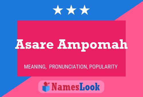 Asare Ampomah Namensposter