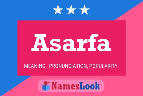 Asarfa Namensposter