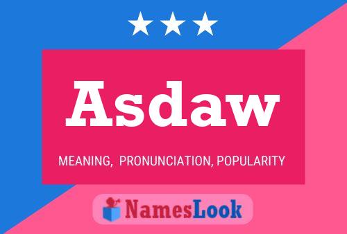 Asdaw Namensposter