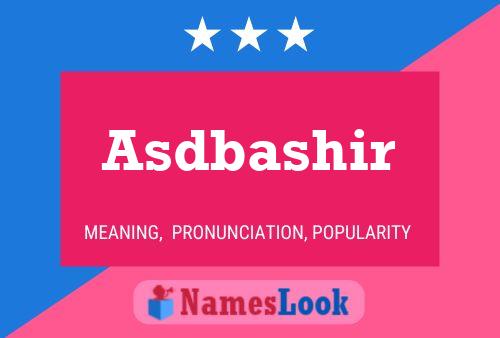 Asdbashir Namensposter