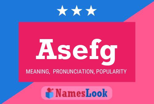 Asefg Namensposter