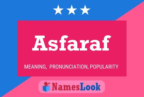 Asfaraf Namensposter