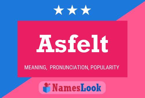 Asfelt Namensposter