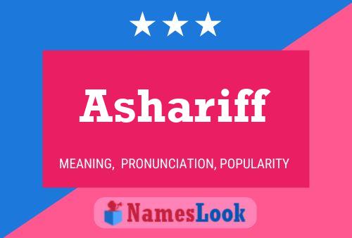 Ashariff Namensposter