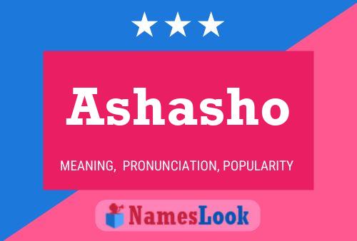 Ashasho Namensposter