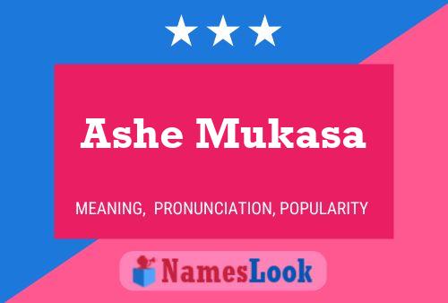 Ashe Mukasa Namensposter