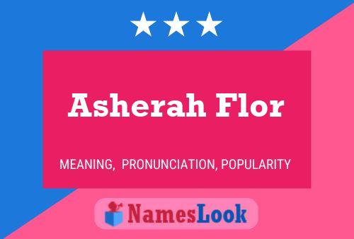 Asherah Flor Namensposter