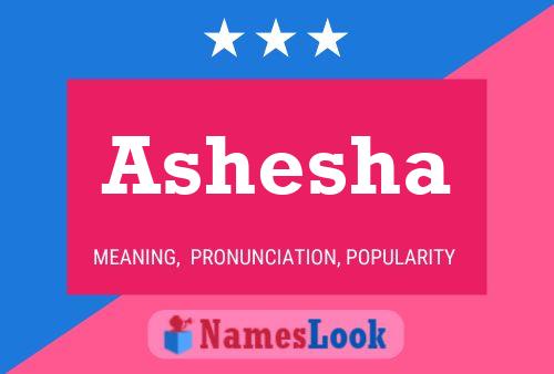 Ashesha Namensposter