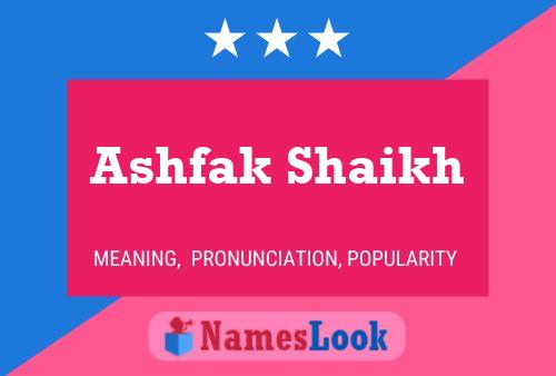 Ashfak Shaikh Namensposter