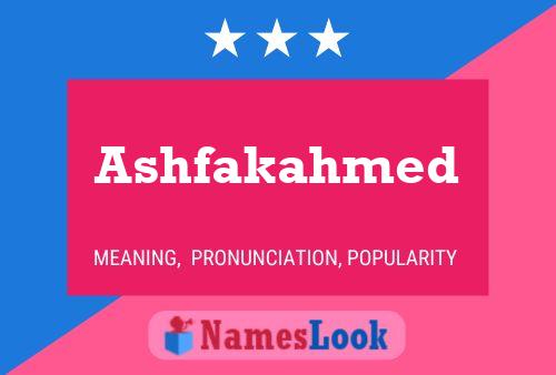 Ashfakahmed Namensposter