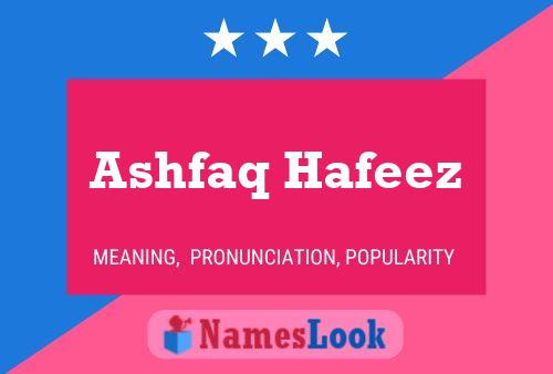 Ashfaq Hafeez Namensposter