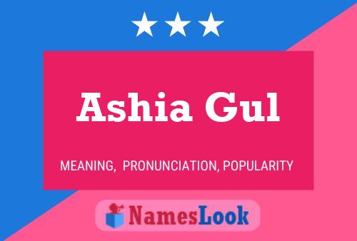 Ashia Gul Namensposter