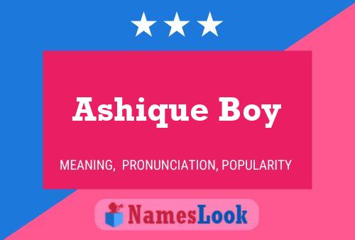 Ashique Boy Namensposter