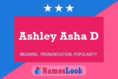 Ashley Asha D Namensposter