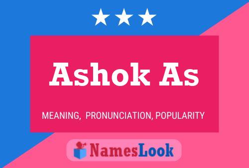 Ashok As Namensposter