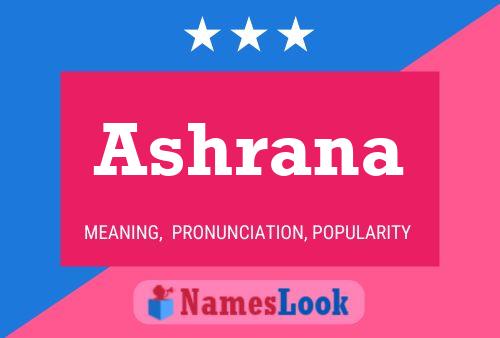 Ashrana Namensposter