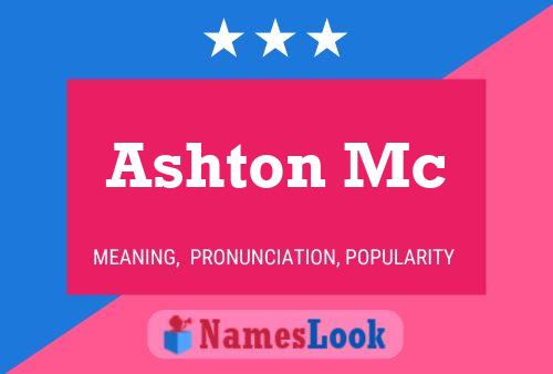 Ashton Mc Namensposter